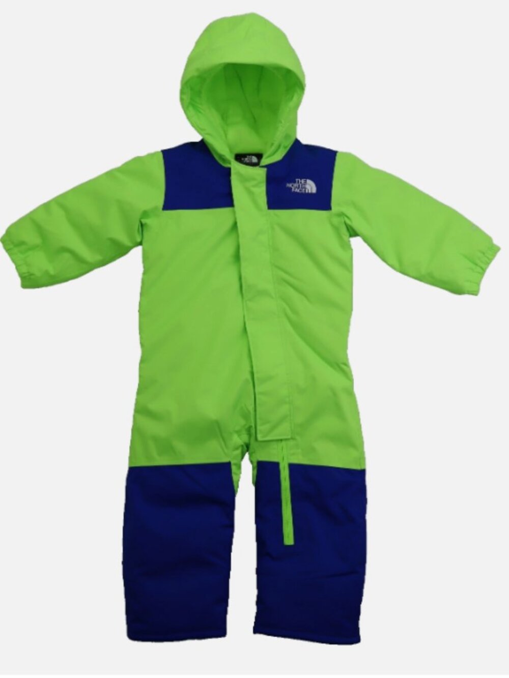 The North Face Baby Freedom Snow Suit Safety Green Blue Hooded 6–12M One-Piece